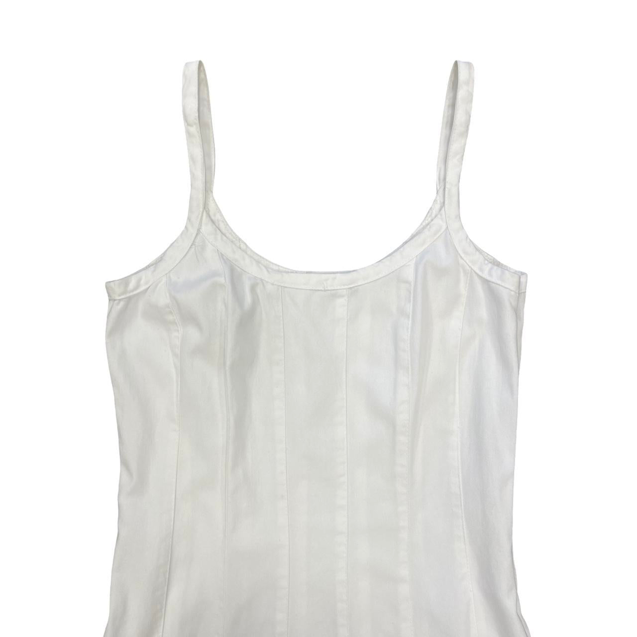 Pleated Denim Midi Dress