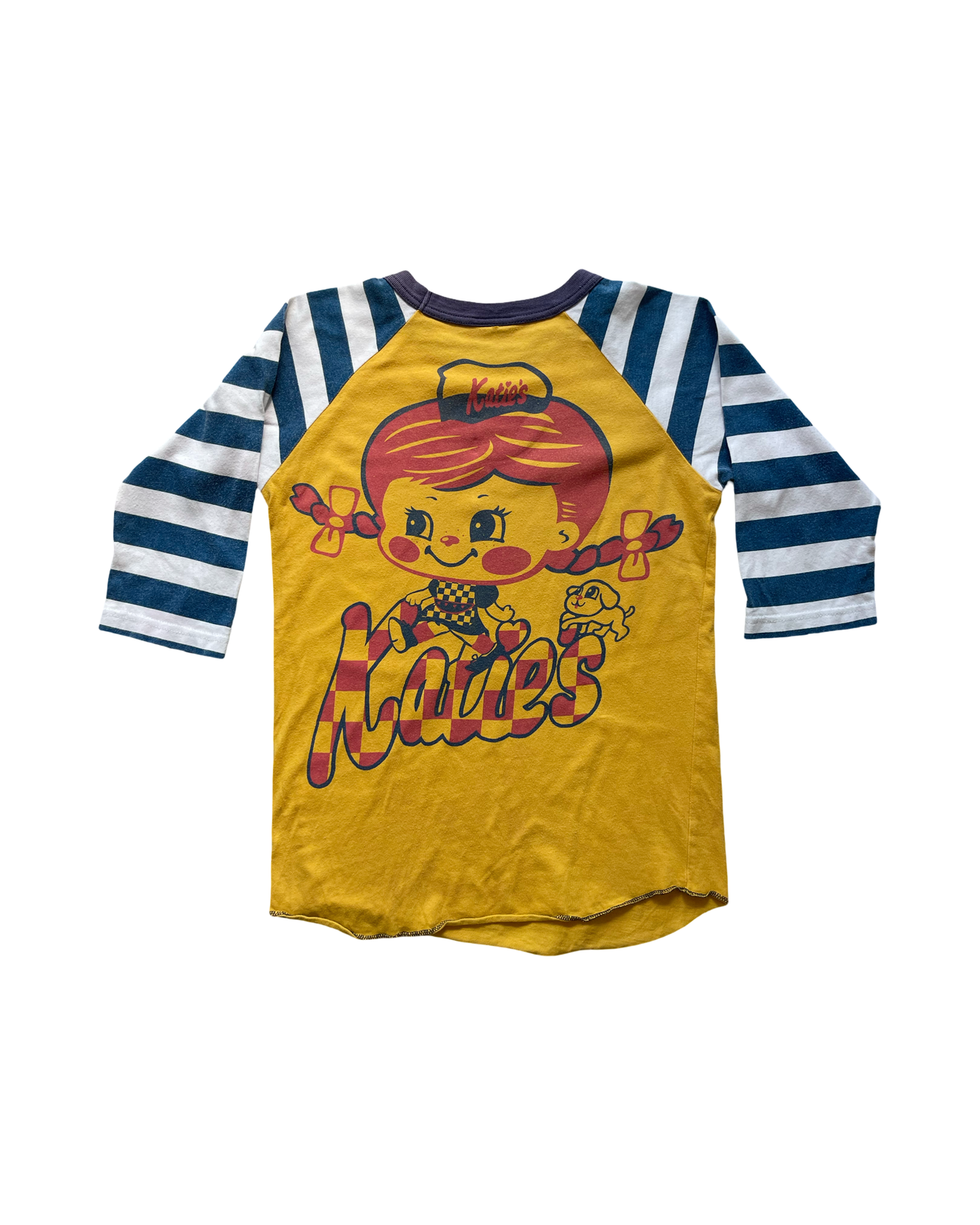Stripe Raglan Graphic T-Shirt