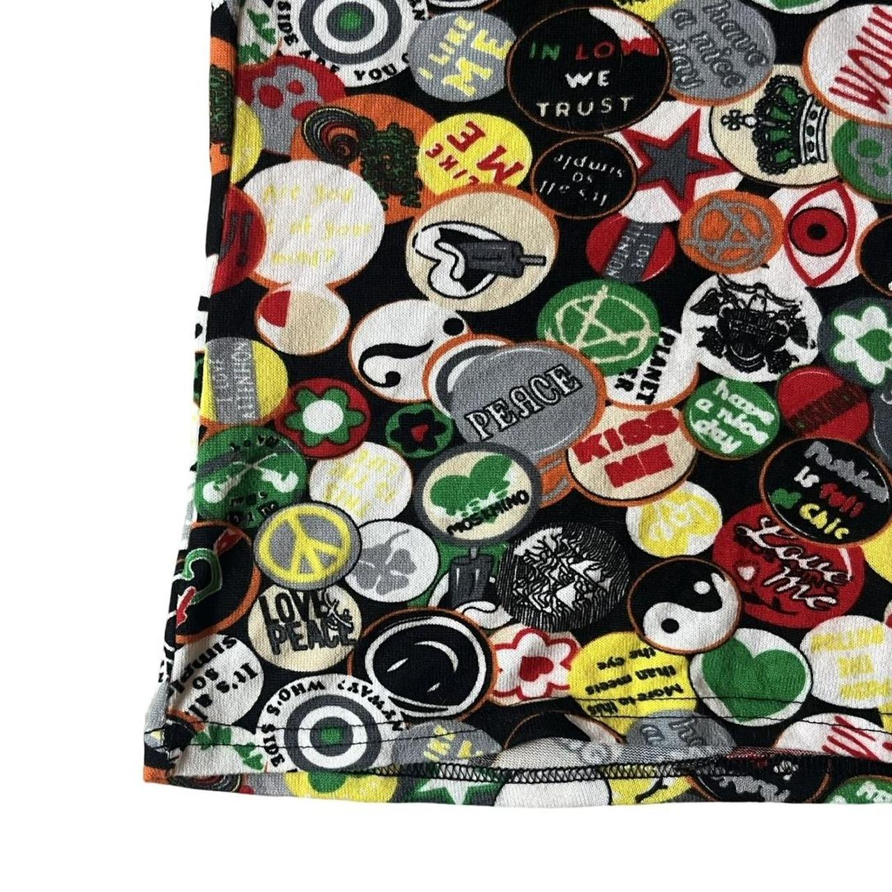 Badge Print Long Sleeve Top