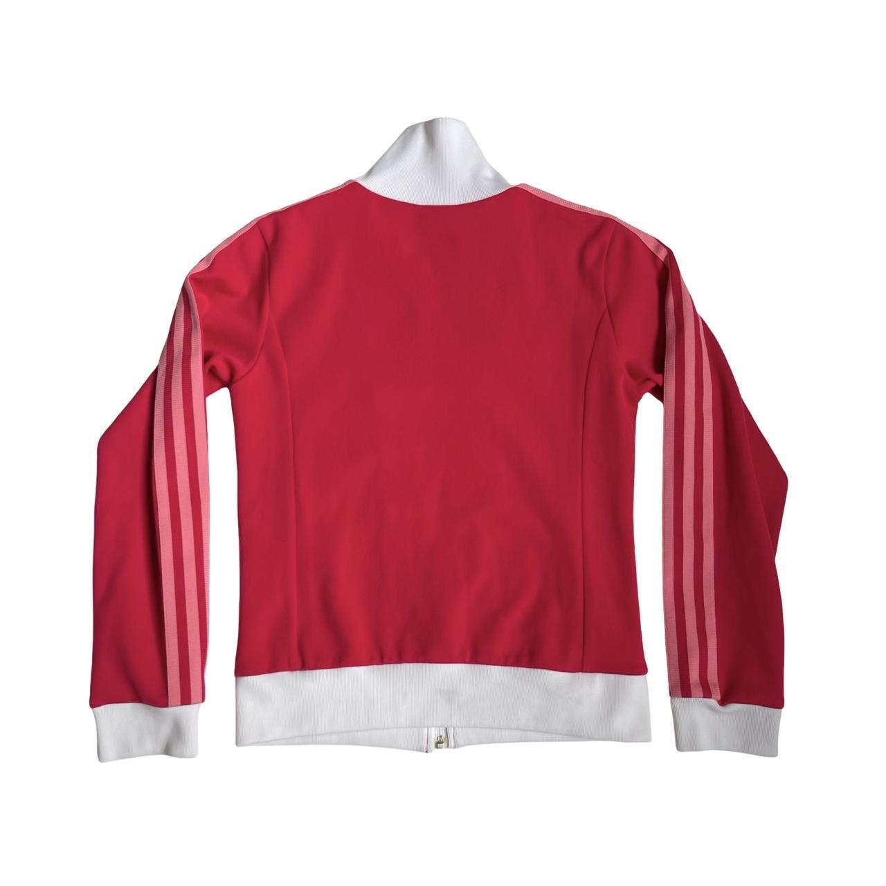 Adidas Pink and Red Track Top