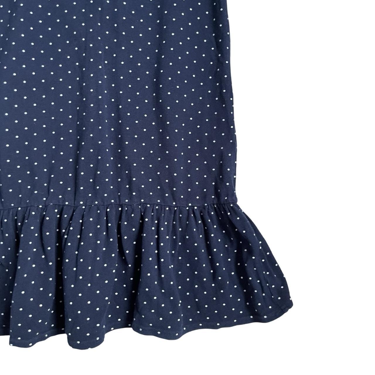 Polka Dot Drop Waist Polo Dress