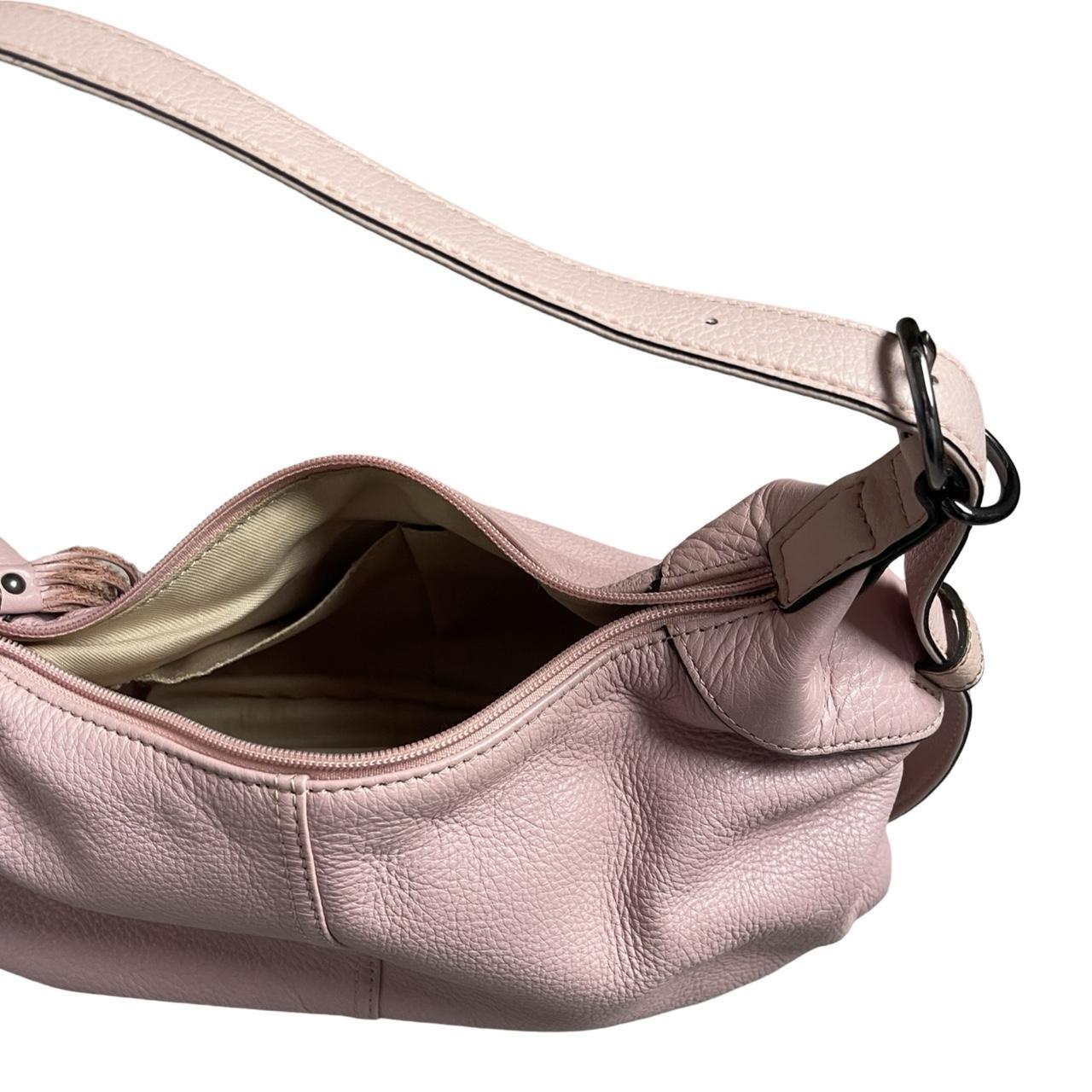 Pink Leather Shoulder Bag