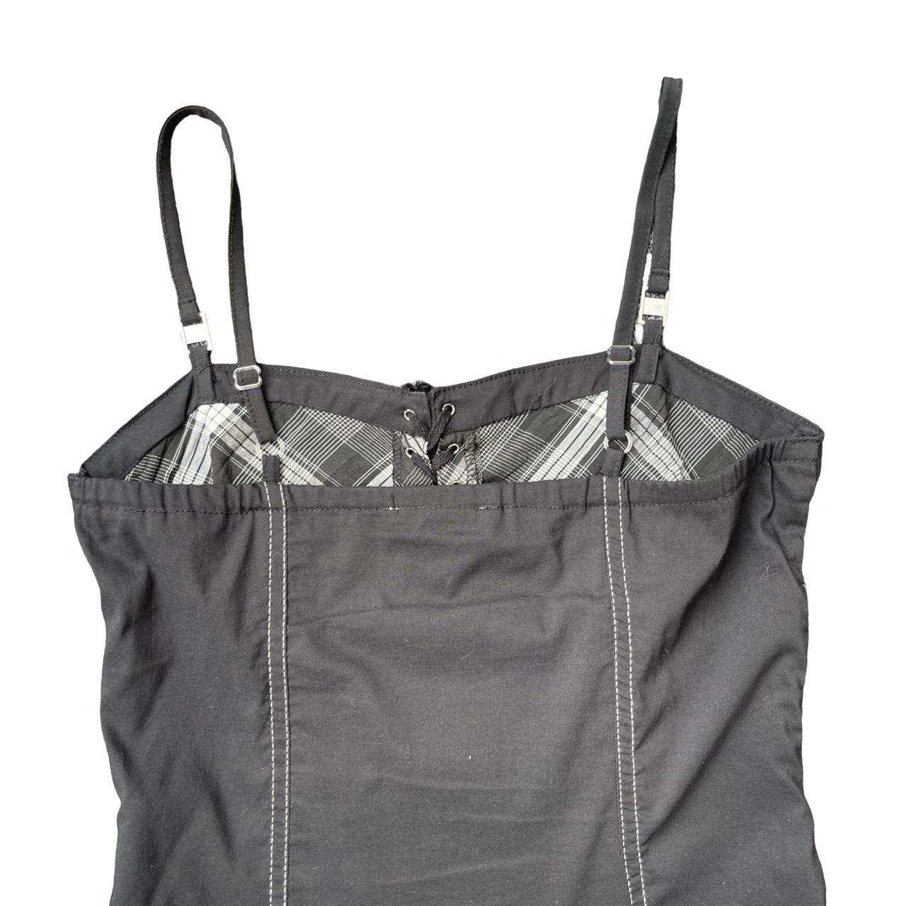 Layered Checked Cami Dress