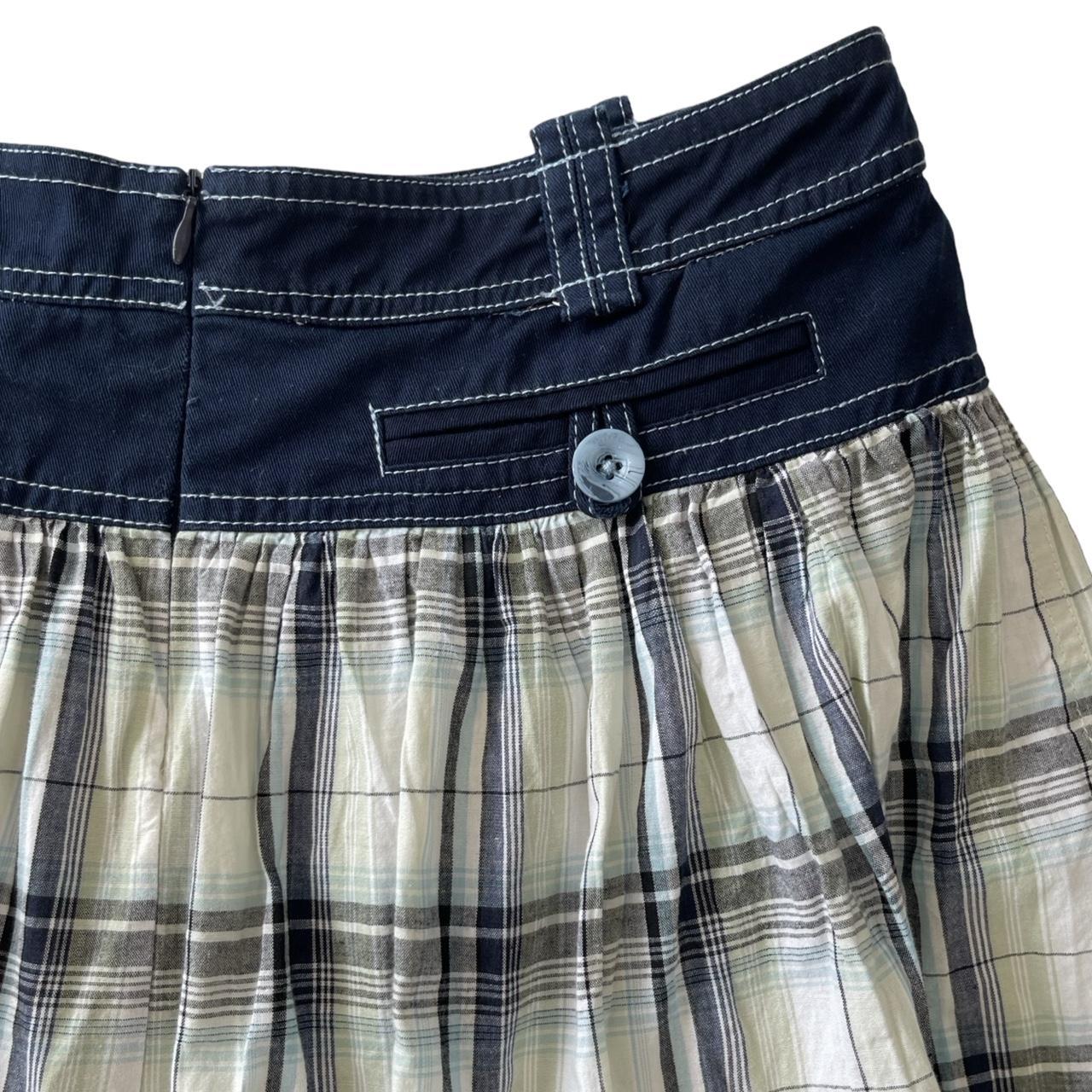 Checked Bubble Skirt