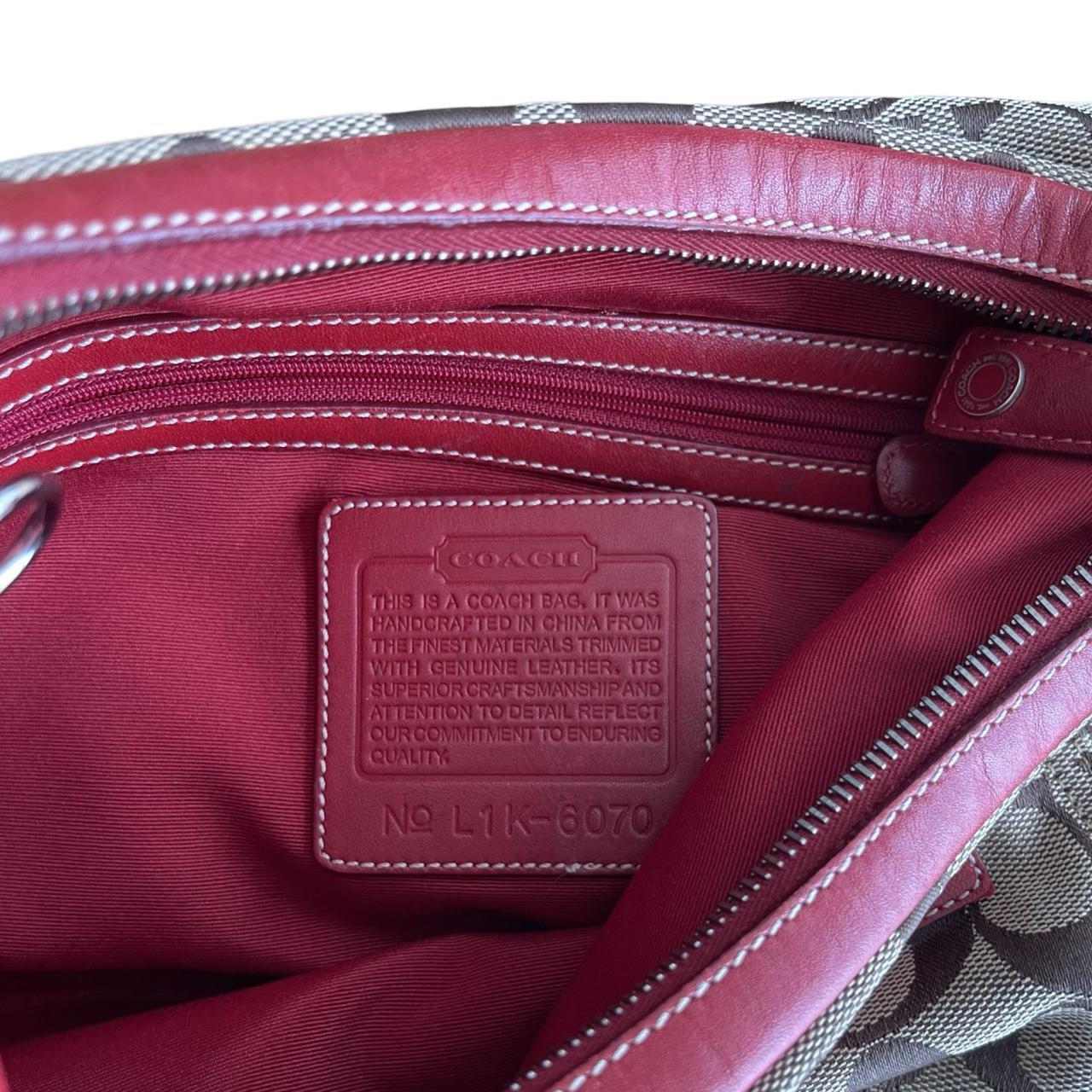 Coach Monogram Red Trim Bag