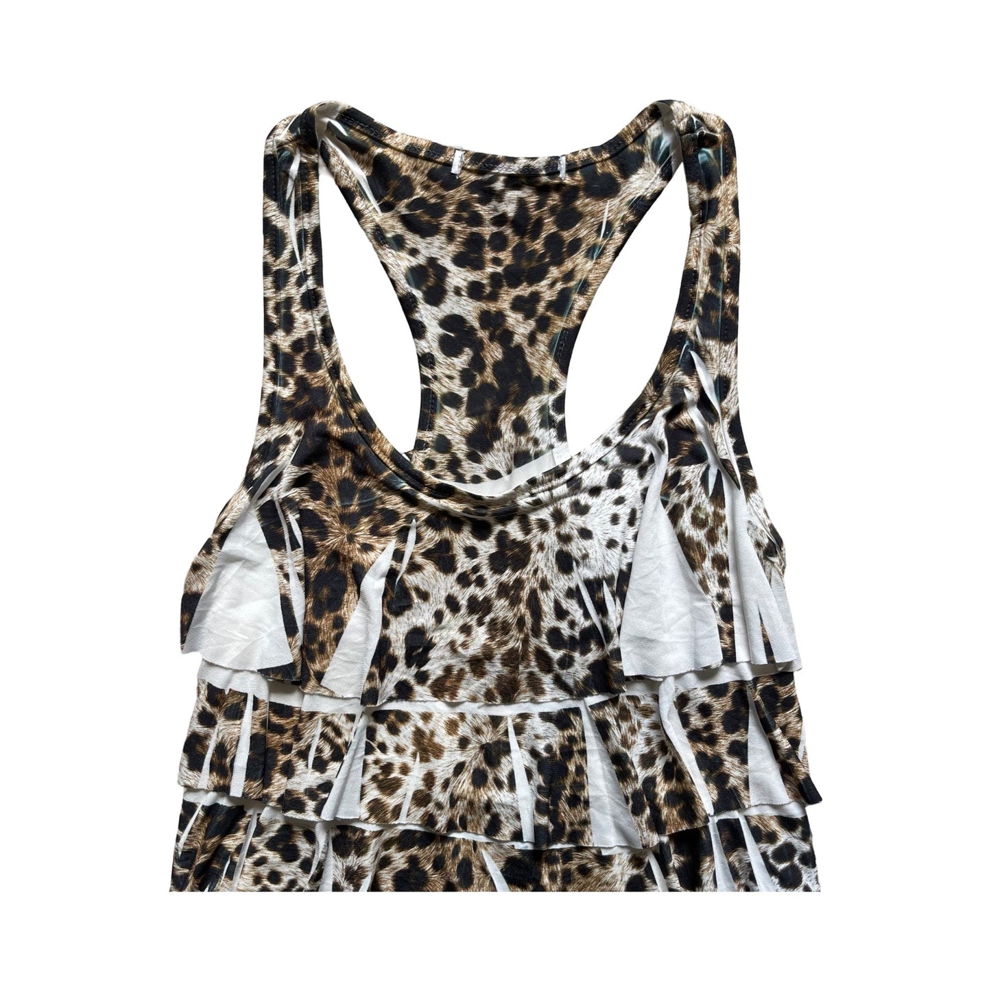 Leopard Ruffle Tank