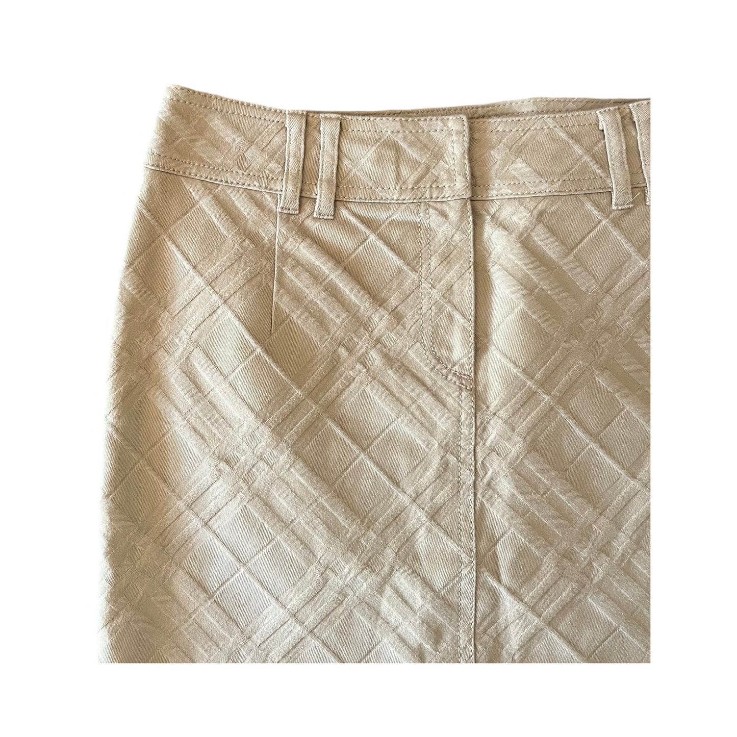 Burberry Embossed Midi Skirt
