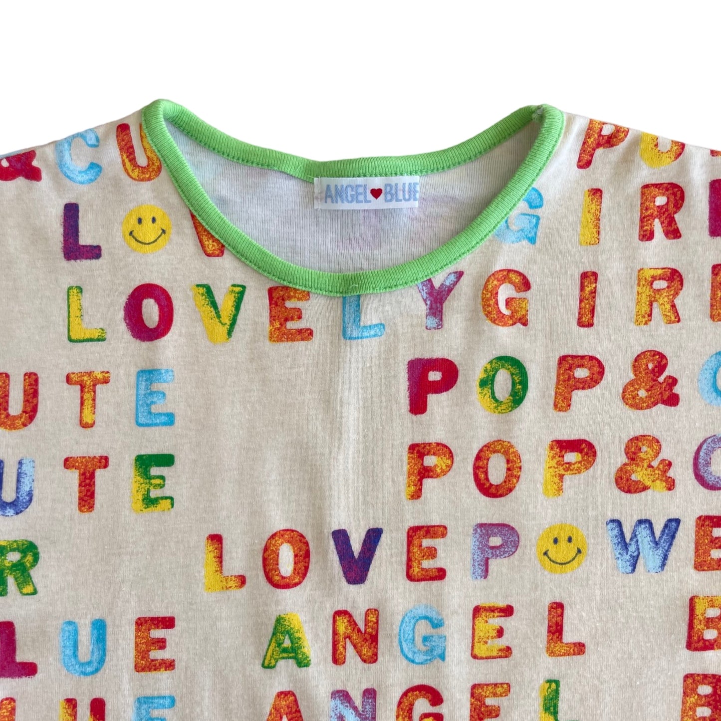 Angle Blue Graphic Slogan T-Shirt