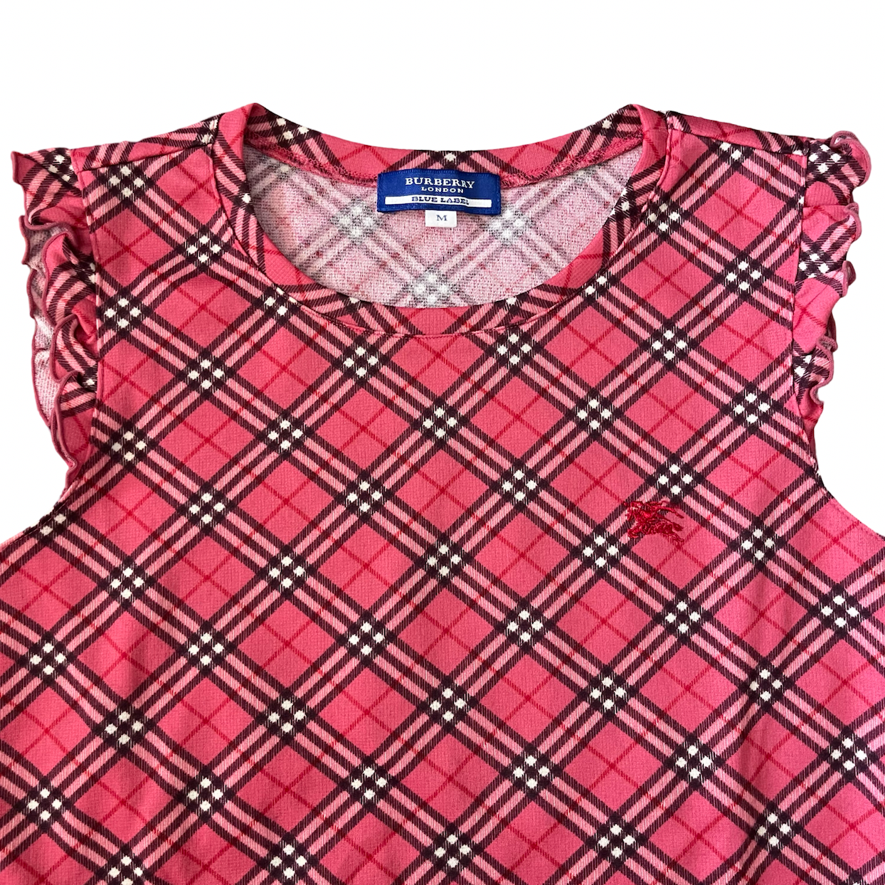 Burberry Blue Label Nova Check Frill Top