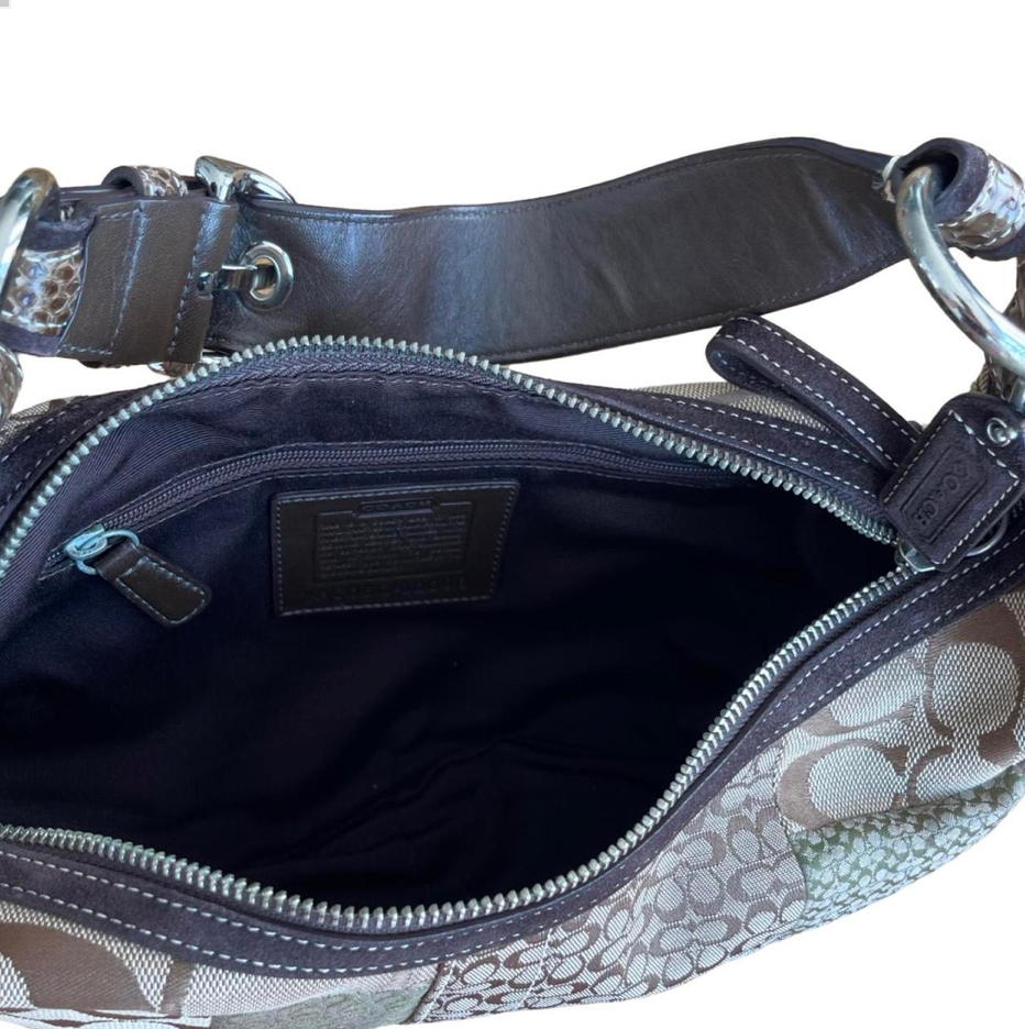 Coach Monogram Patchwork Shoulder Bag