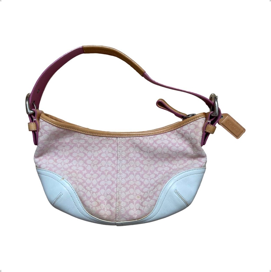 Coach Mini Monogram Pink Shoulder Bag