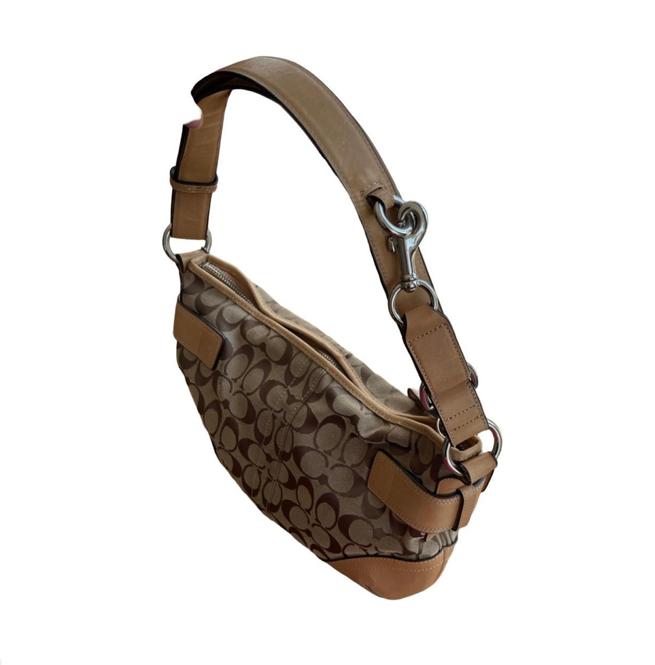 Coach Monogram Buckle Shoulder Bag