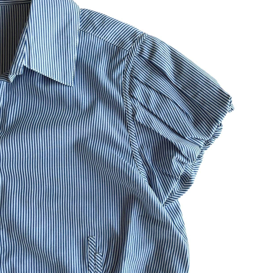 Puff Sleeve Striped Shirt
