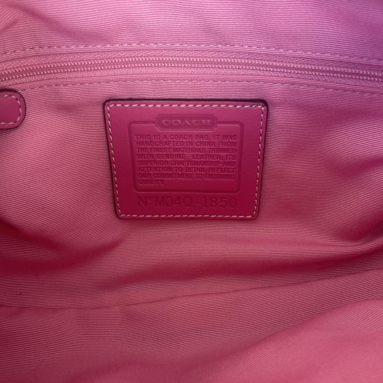 Coach Monogram Pink Shoulder Bag