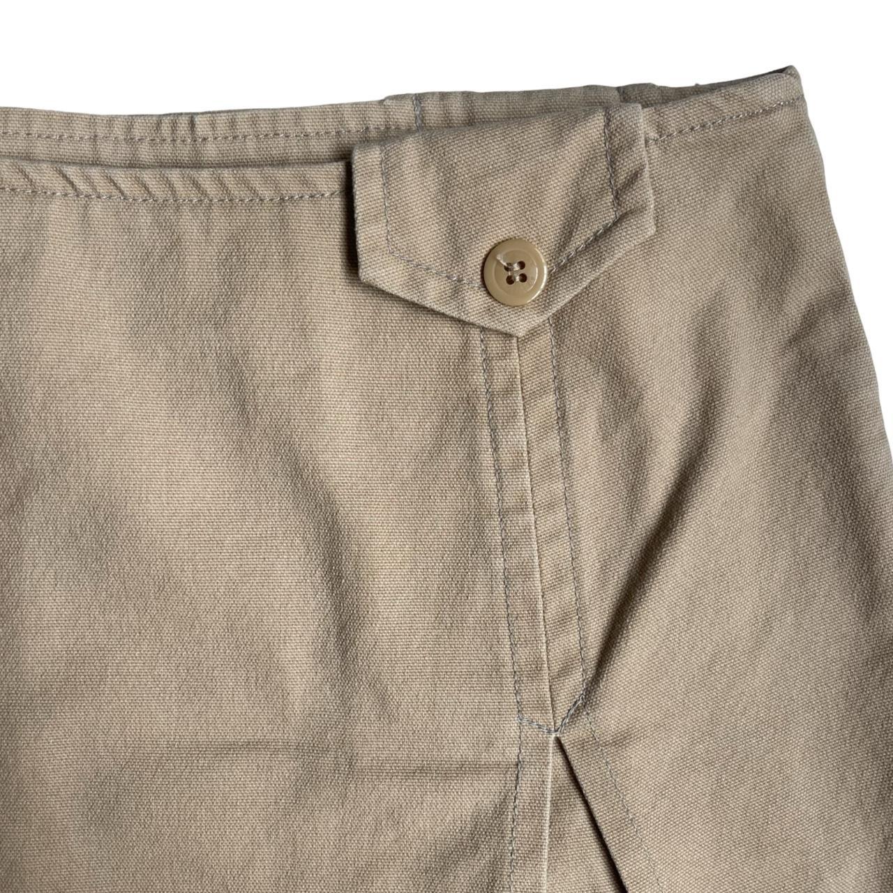 Burberry Pleated Button Skirt