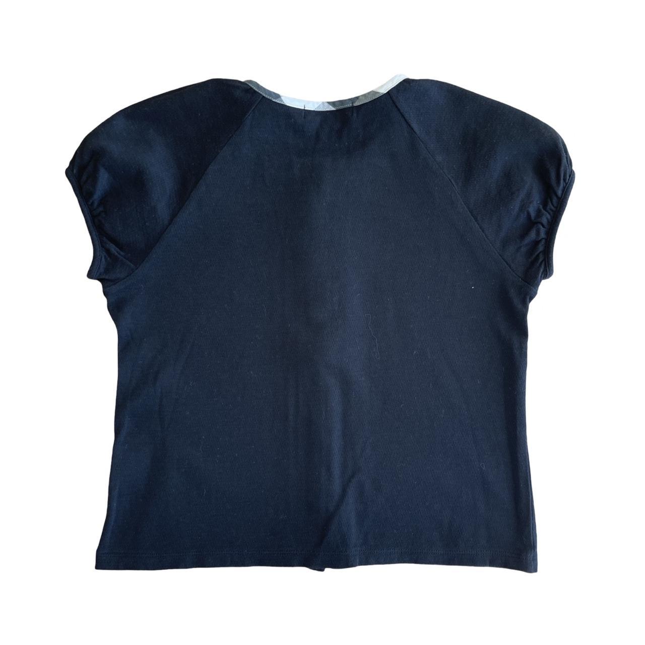 Burberry Button Up Puff Sleeve Top