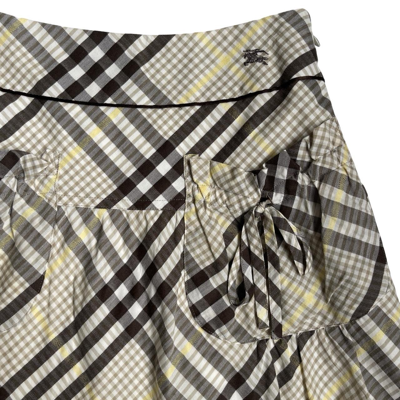 Burberry Pleated Checked Skirt