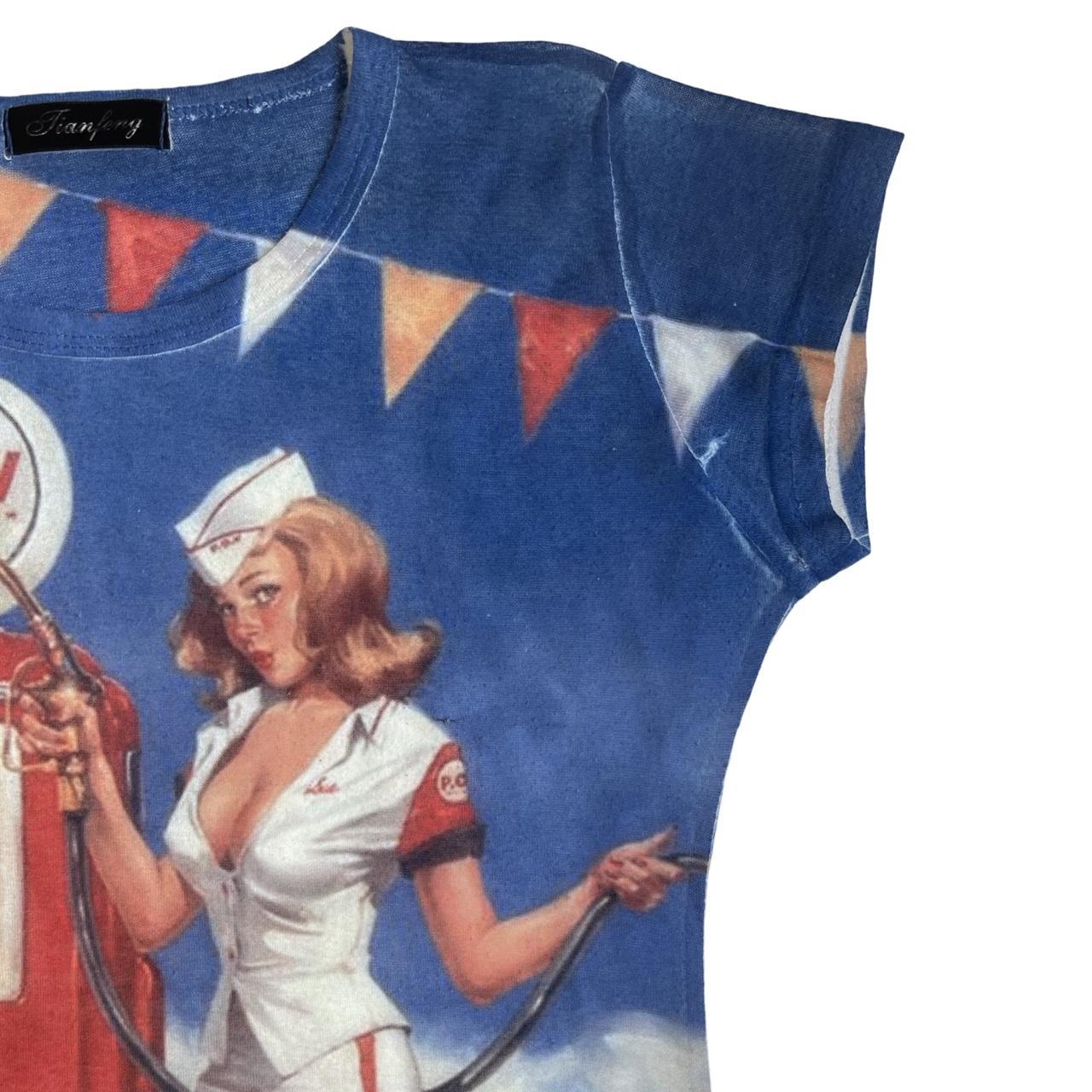 Retro Graphic Print T-Shirt