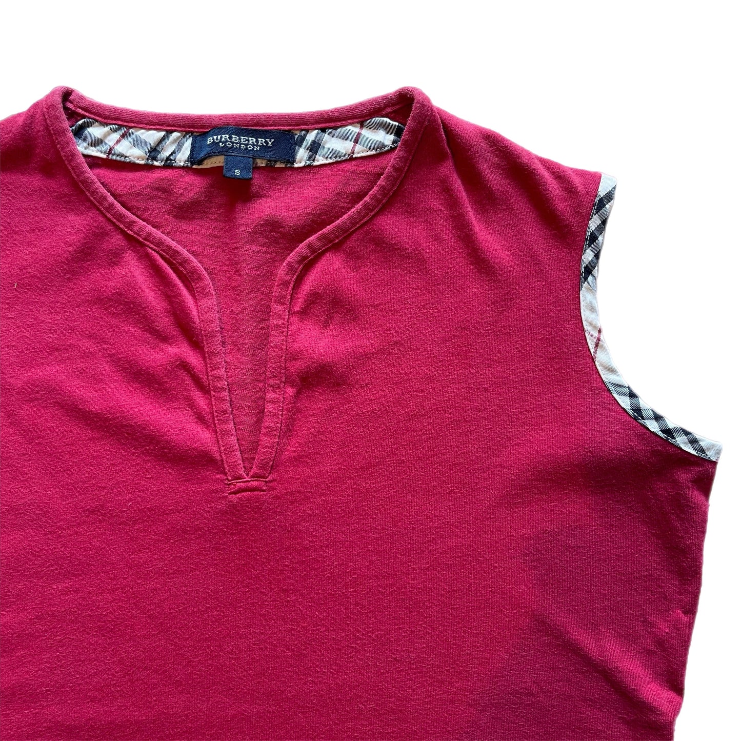 burberry tank top with v neckline