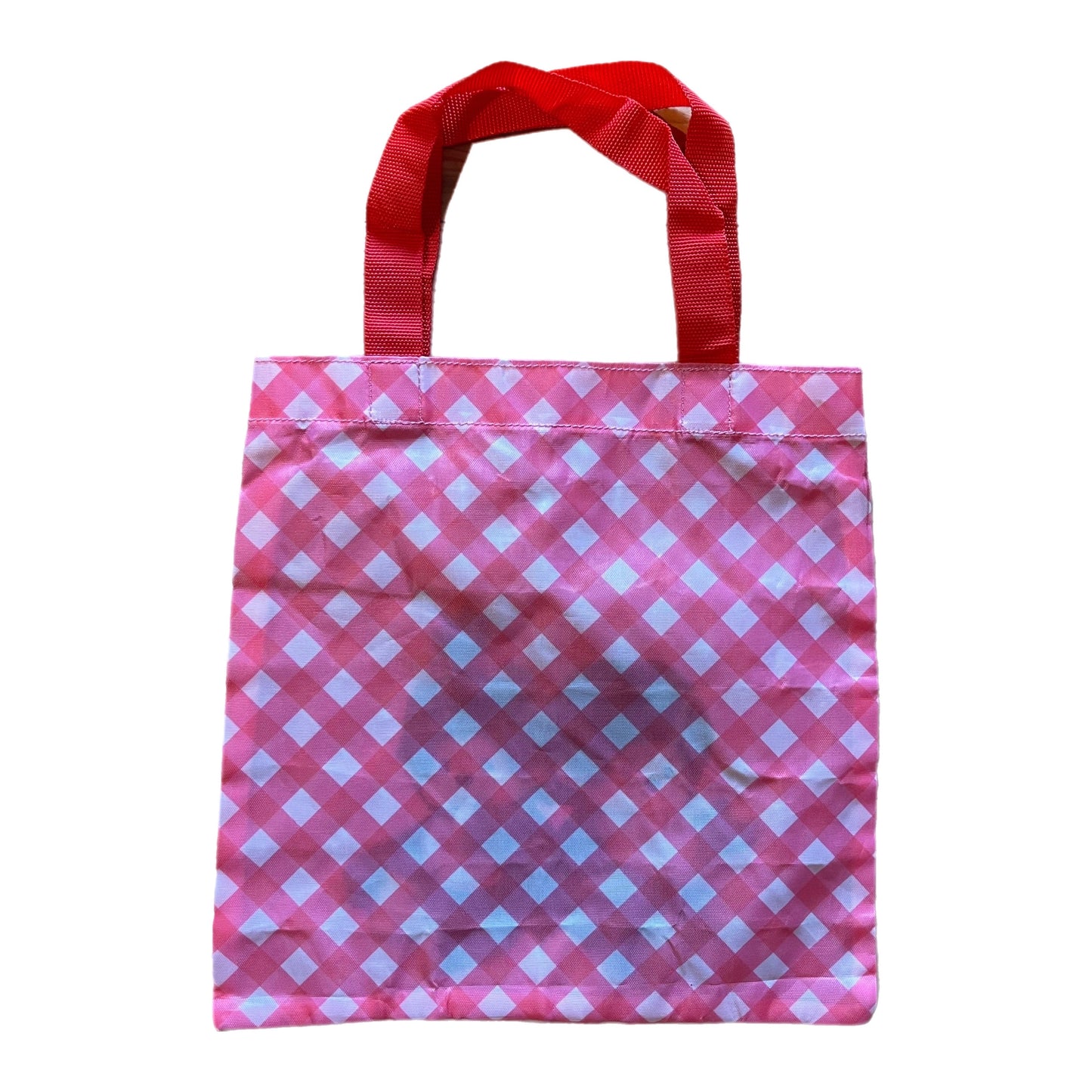 monchichi gingham mini tote bag