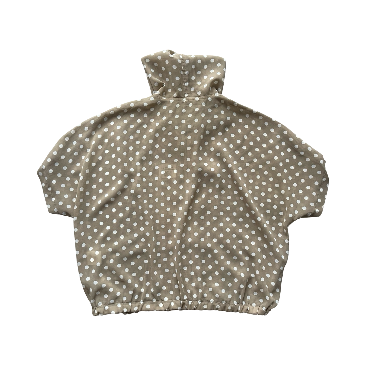 Sheer Polka Dot Hooded Top