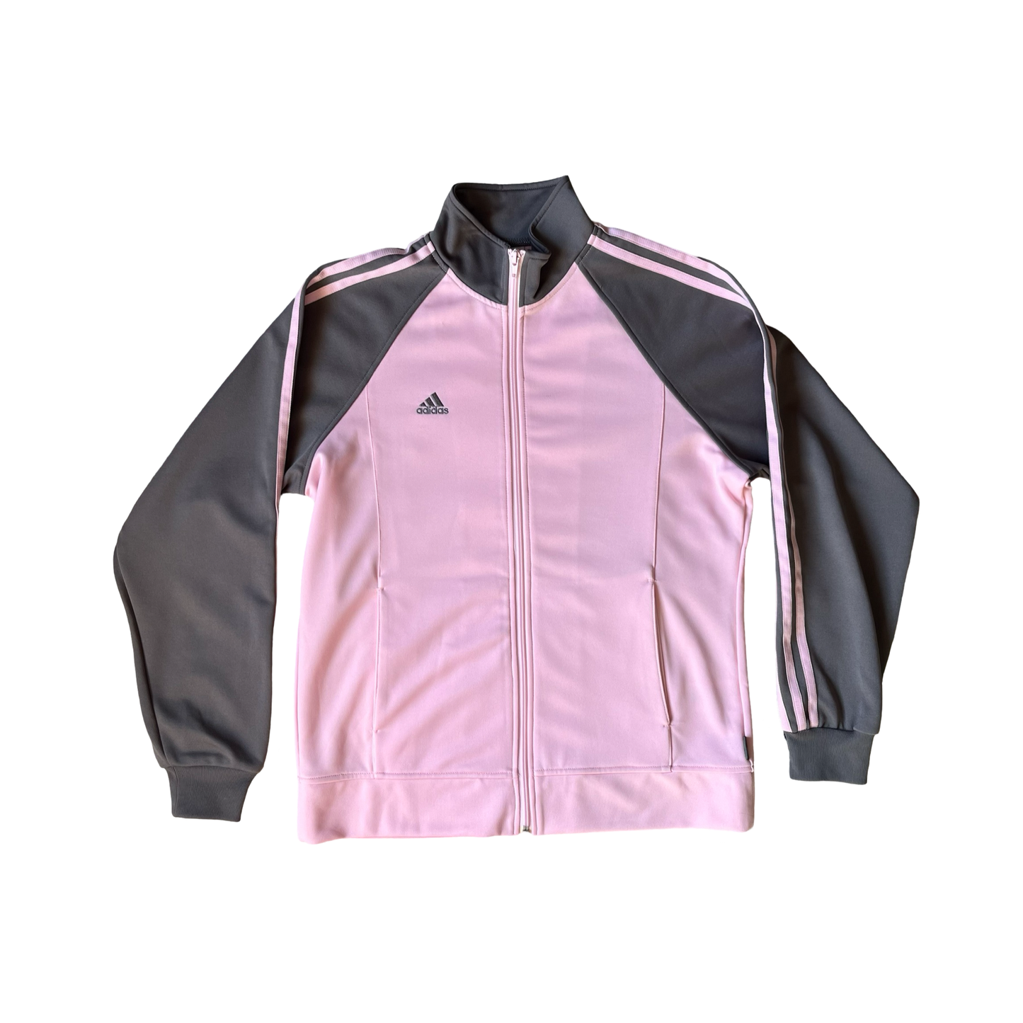 pink & grey adidas jacket