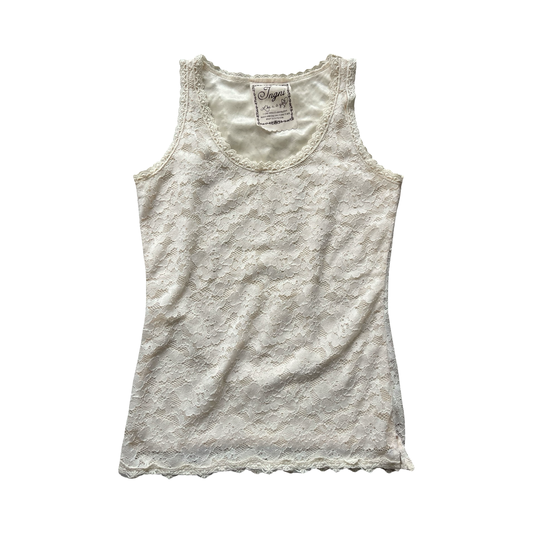 Lace Broderie Vest Top
