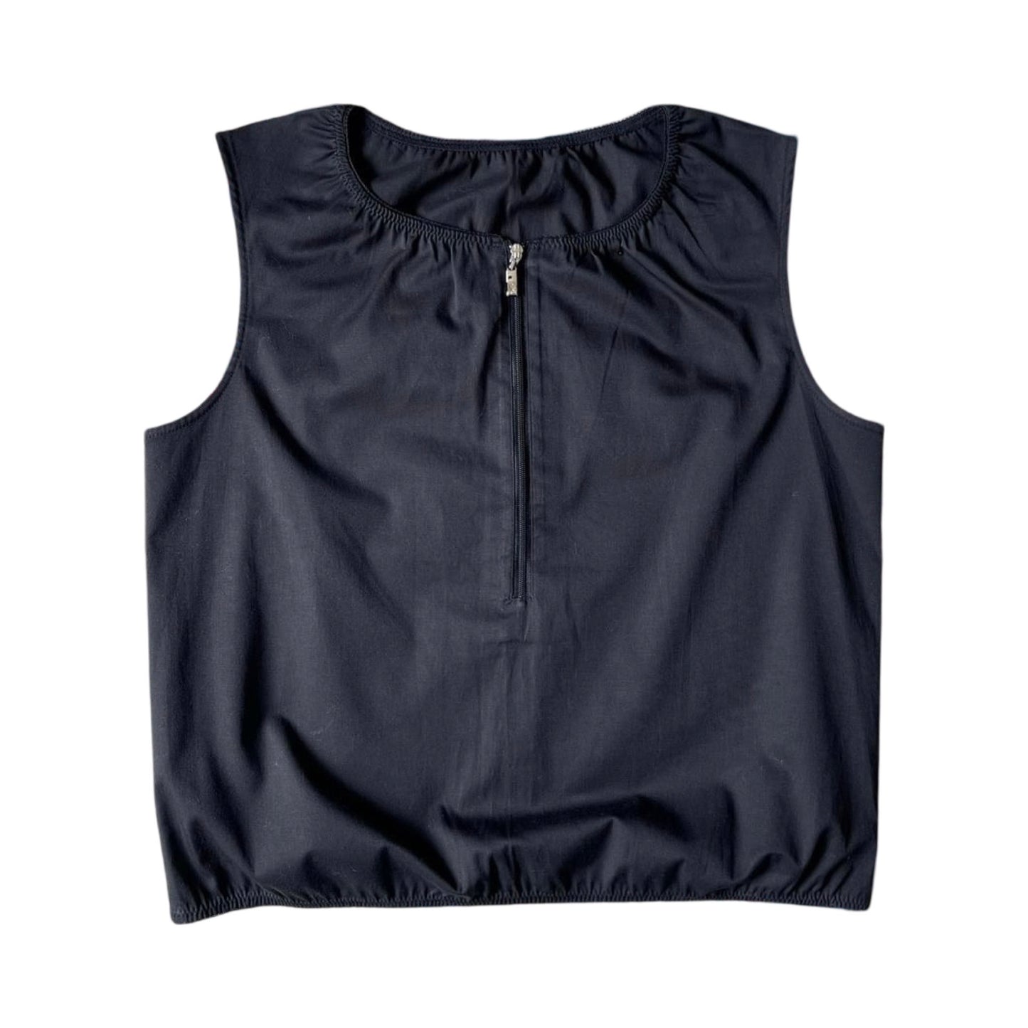 bubble zip up tank