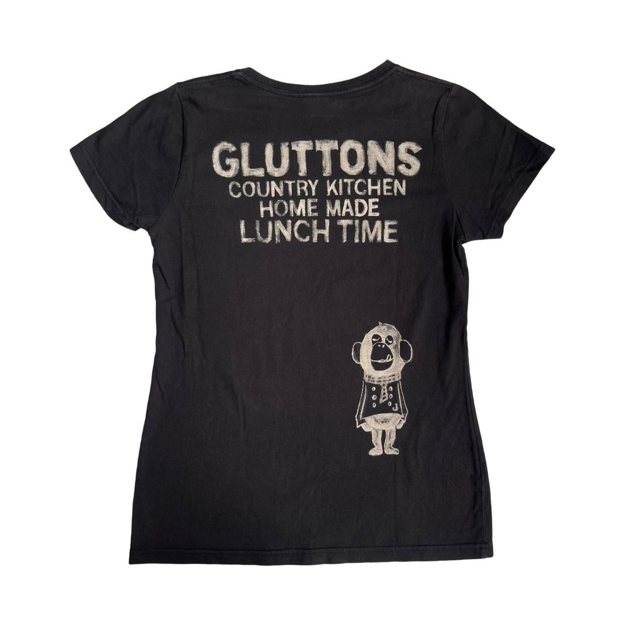 gluttons monkey cooking t shirt