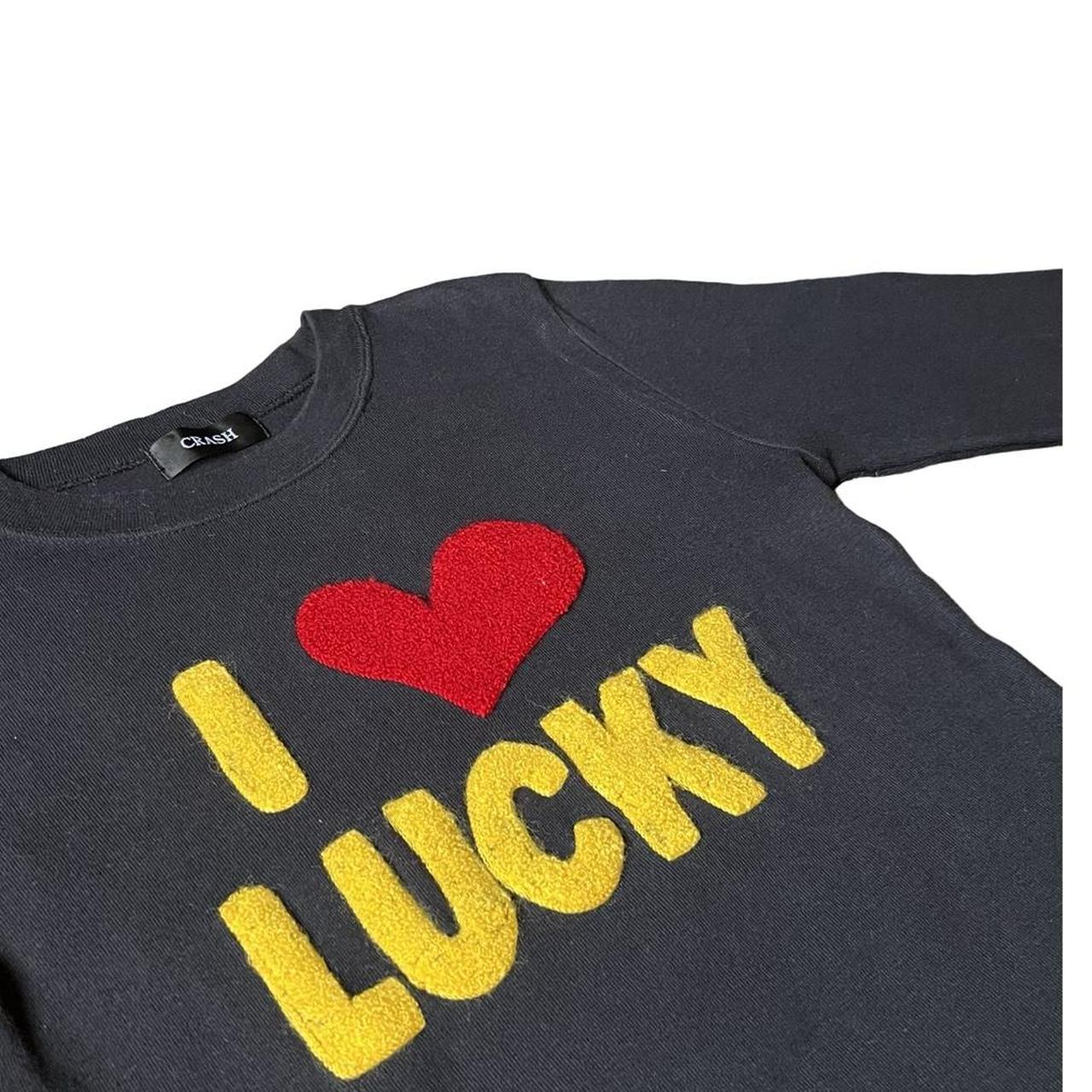 i love lucky graphic longsleeve top