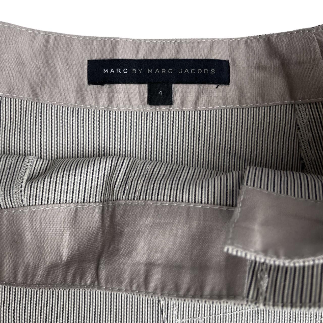 marc jacobs striped pleated skirt