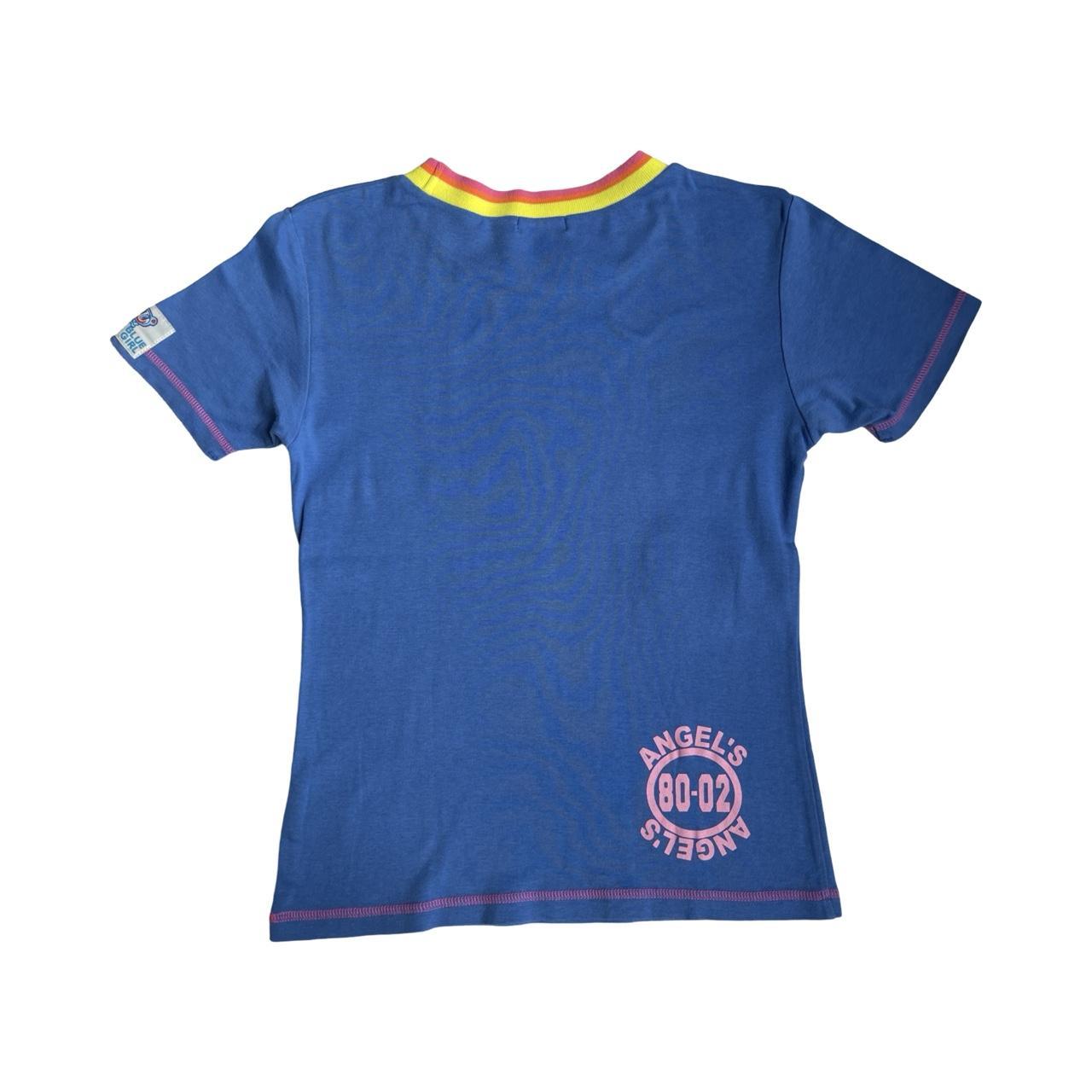 angel blue slogan baby tee