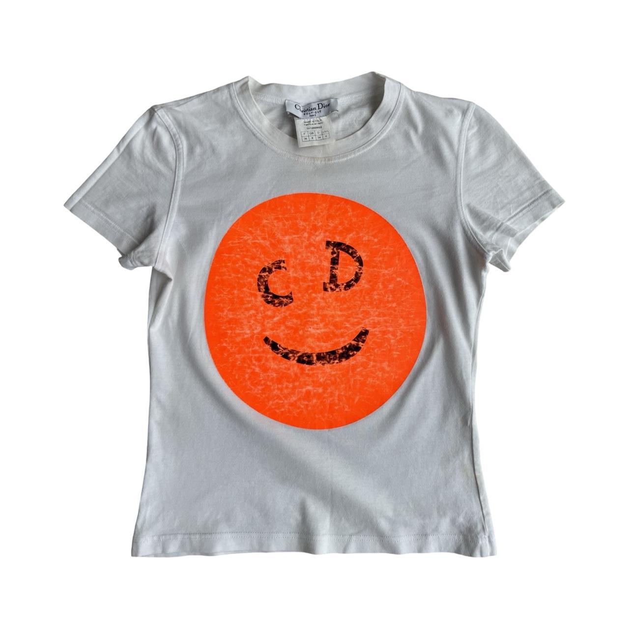 galliano for dior 2001 smiley t shirt