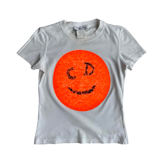 galliano for dior 2001 smiley t shirt