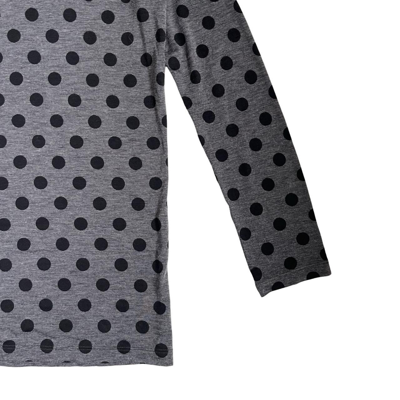 grey & black polka dot longsleeve