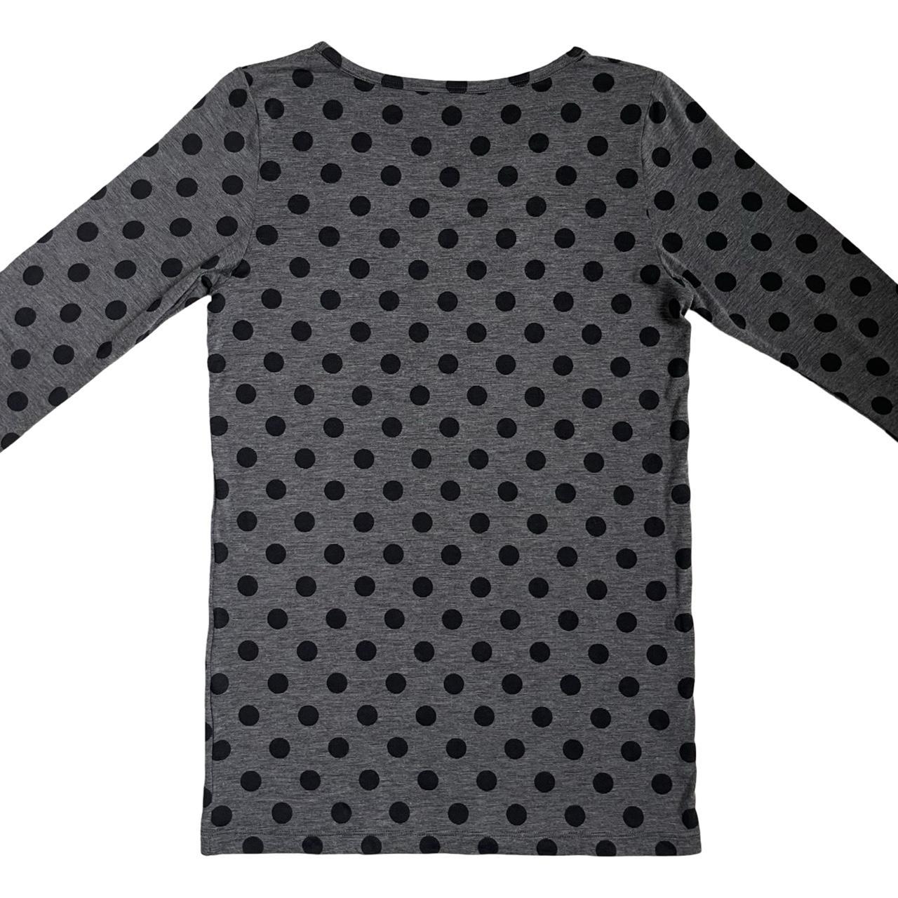 grey & black polka dot longsleeve