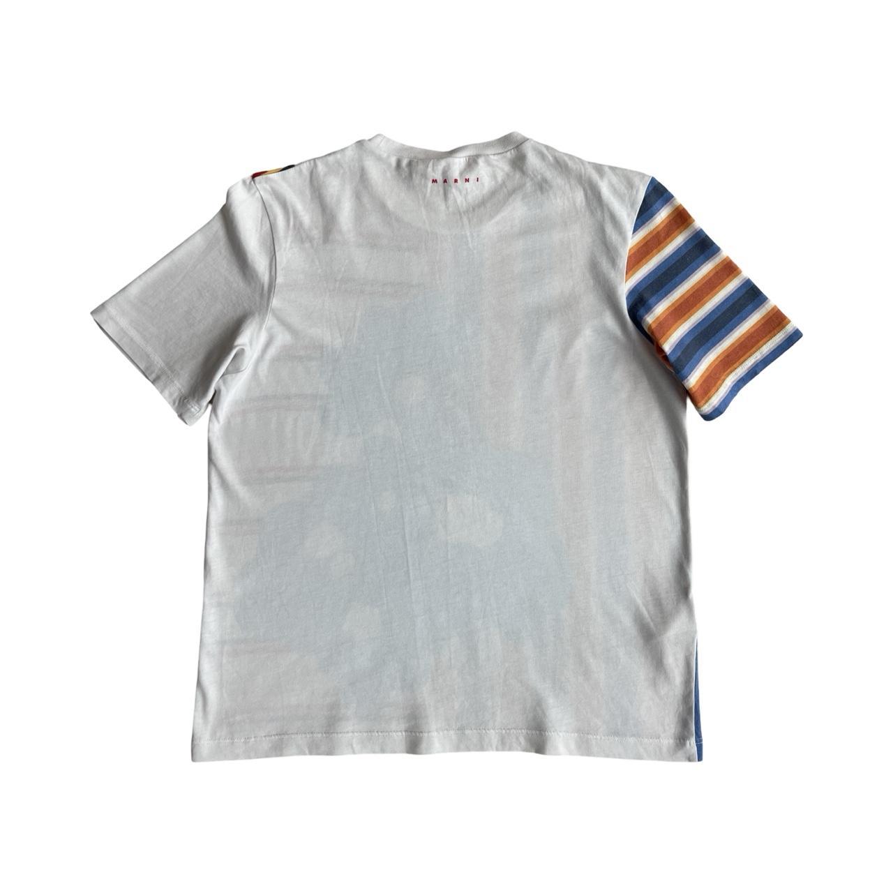 marni striped floral t shirt