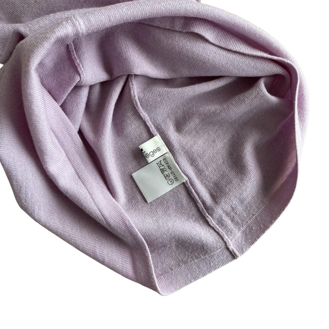 courrèges lilac turtleneck sweater vest