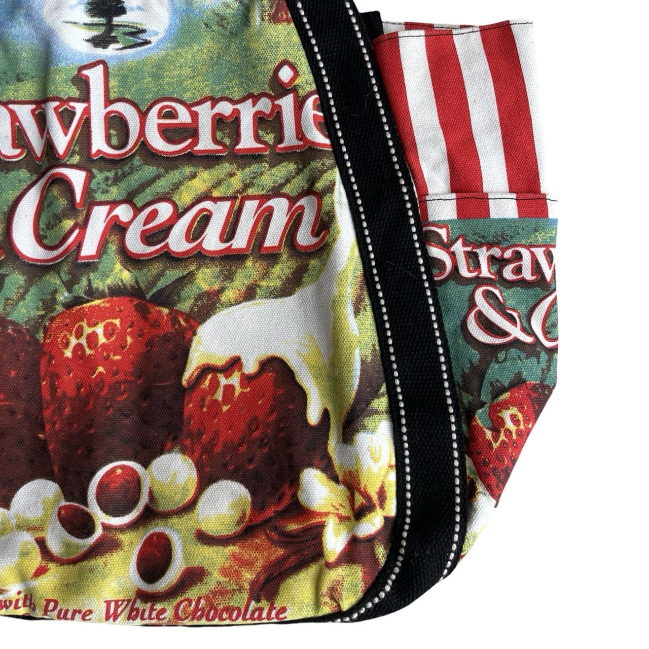 strawberries graphic tote bag