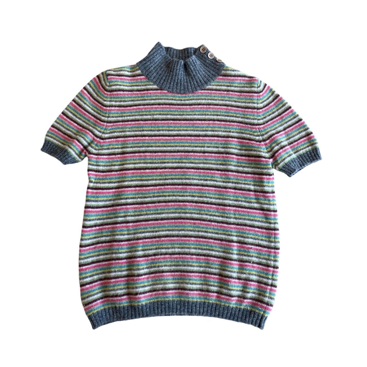 united colours of benetton striped turtleneck