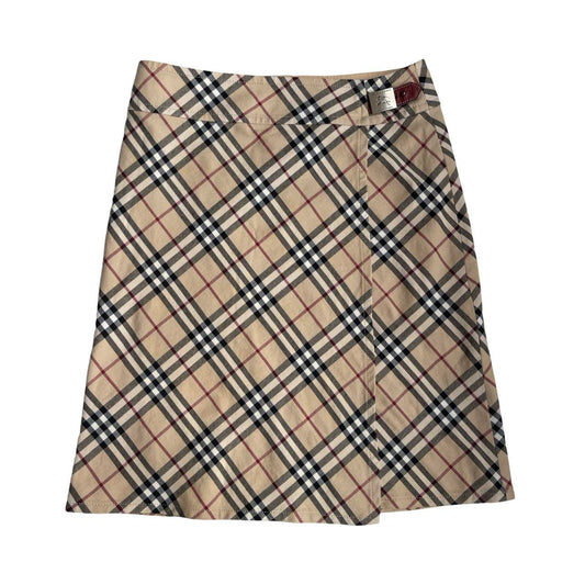 burberry nova check wrap skirt