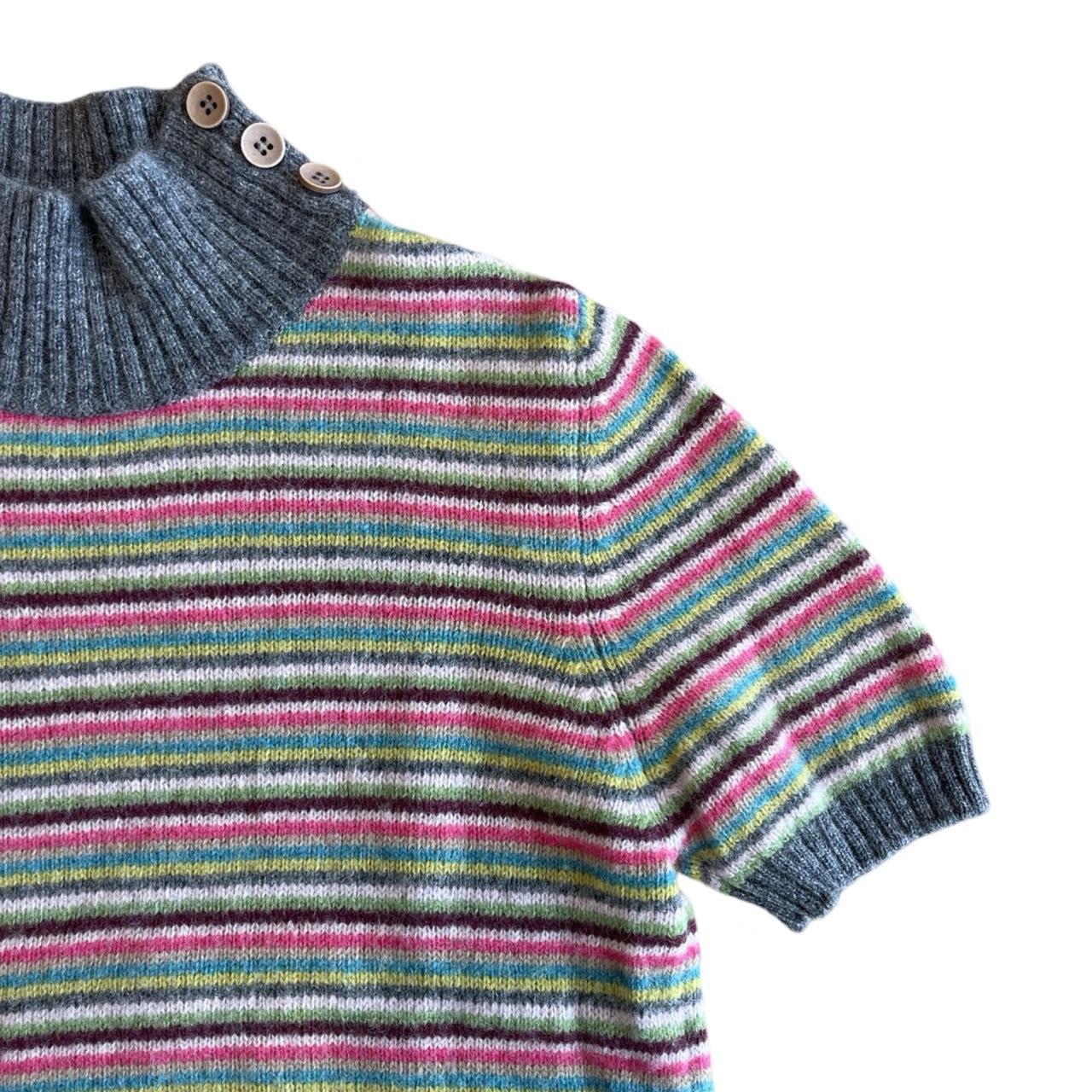 united colours of benetton striped turtleneck