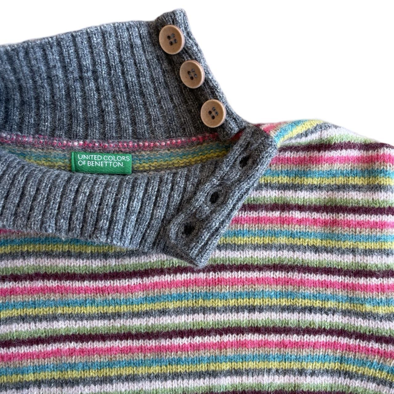 united colours of benetton striped turtleneck