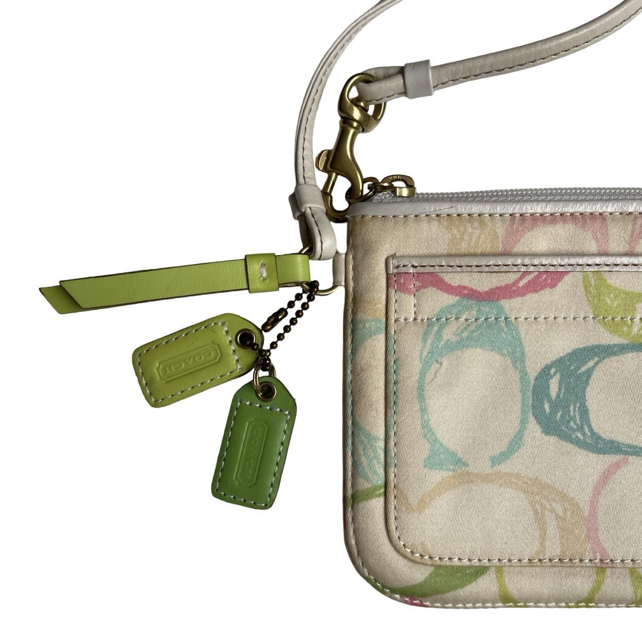 coach monogram doodle wristlet