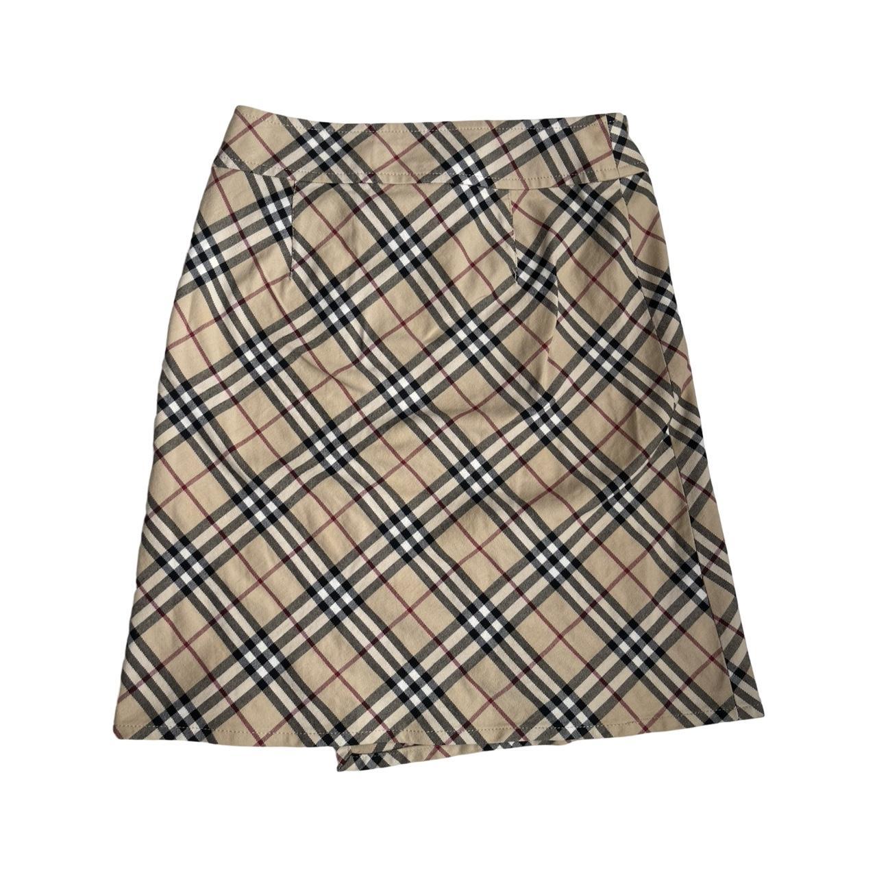 burberry nova check wrap skirt