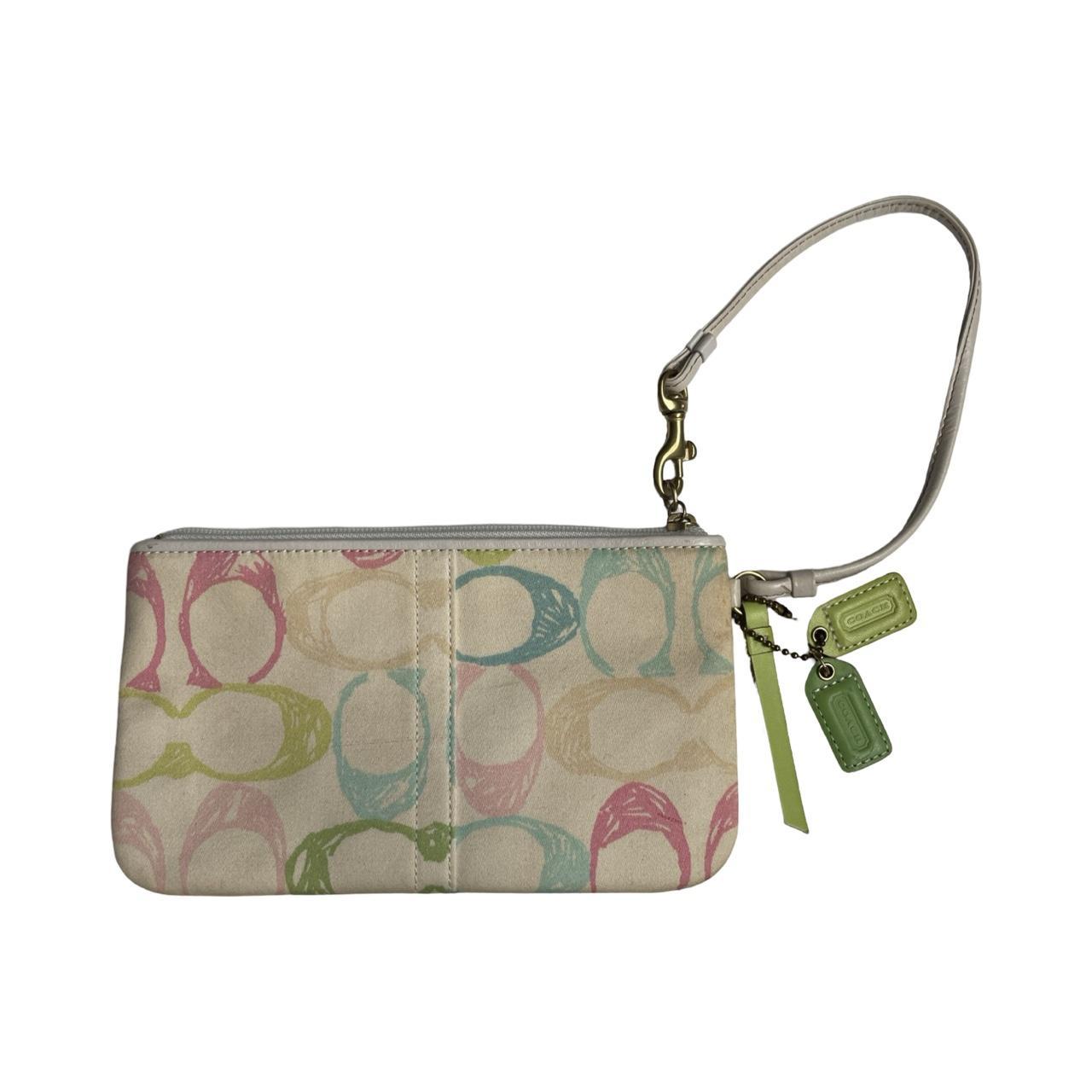 coach monogram doodle wristlet