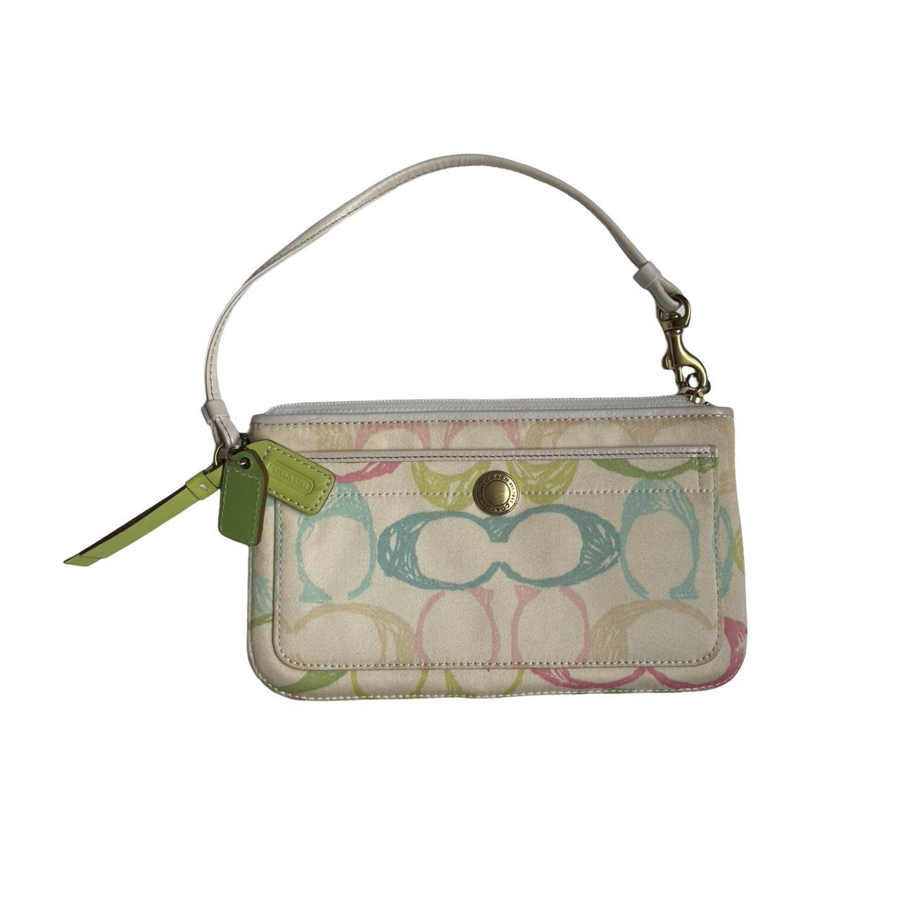 coach monogram doodle wristlet