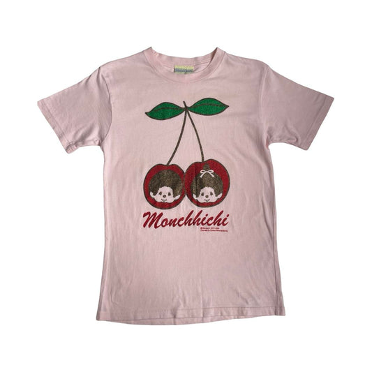 2004 monchhichi cherry graphic t shirt