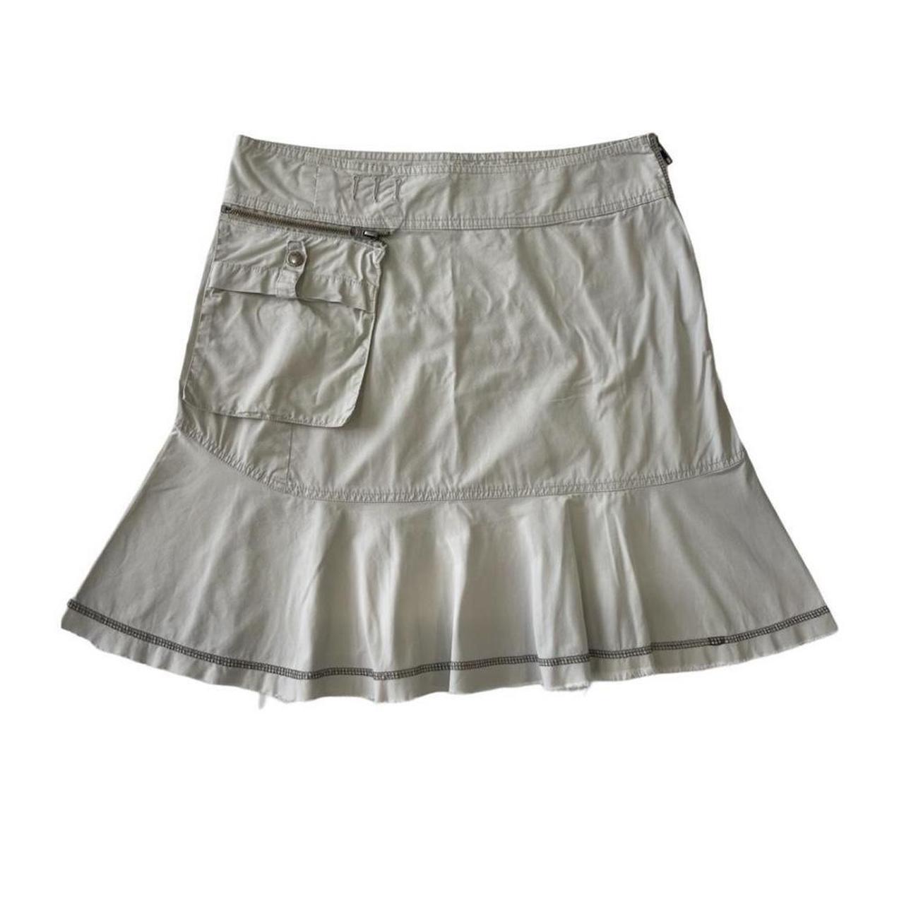 zip pocket mini skirt