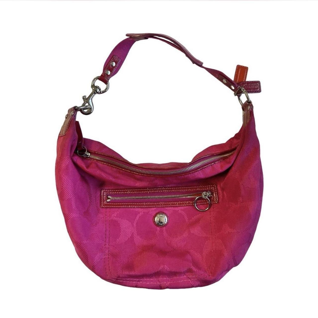 coach hot pink monogram